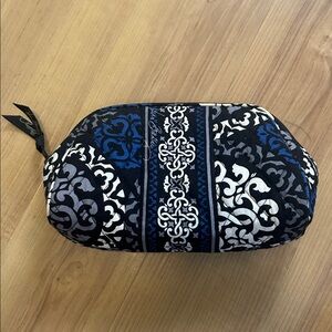 Vera Bradley Black and Blue Patterned Cosmetic Bag